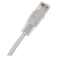 Шнур NETLAN U/UTP 4 пары, категория 5e, LSZH, серый, 0,3м, EC-PC4UD55B-BC-LSZH-003-GY-10