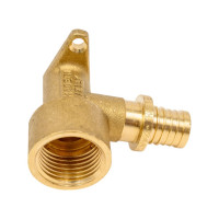 Угол соединительный h40 с креплением TIEMME В 1/2"х16х2.2 мм 1710006