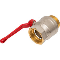 Шаровой кран Tiemme Mistral НВ, 2", красный рычаг 2360026