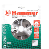 Диск пильный по дереву Flex CSB WD (190х30/20/16 мм; Z-24) HAMMER 30661 205-111