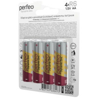 Солевые батарейки Perfeo R6, 4 шт., на блистере 30005167