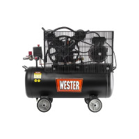 Компрессор WESTER WBK2200/50PRO ременной привод, поршневой масляный, 2200 Вт, 340л/мин, 8бар 631638