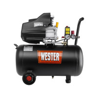 Компрессор WESTER WK1500/50 масляный, 1500Вт, 190л/мин, 50л, 8 бар 631634