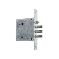 Врезной замок CERBER C2-F 014 3 ригеля, защелка 2183
