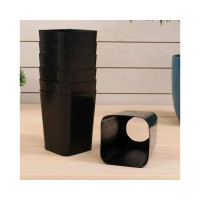 Набор горшков для рассады ЛЕТО 0.8 л, пластик, 9x9 см, со съемным дном, 40 шт. 90009