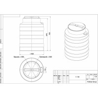 Емкость POLIMER GROUP V 100 зеленый TV100S2