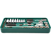 Набор инструмента Rossvik головки 1/4", 3/8", ложемент, 57 предметов LST057