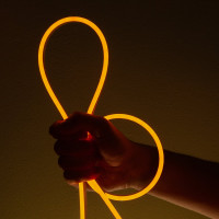 Неоновая светодиодная лента MAKSILED 5м, 6x12мм, 12В, 10.5Вт/м, 110 LED/m, IP33 (СИЛИКОН), золотисто-желтый, ML-NF-PR-6mm-L50-Golden Yellow