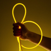 Неоновая светодиодная лента MAKSILED 5м, 6x12мм, 12В, 10.5Вт/м, 110 LED/m, IP33 (СИЛИКОН), лимонный, ML-NF-PR-6mm-L50-Lemon
