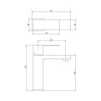 Смеситель для раковины Haiba черный HB10803-7 00304644