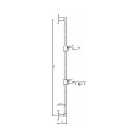 Душевая штанга Haiba хром HB8008 00304863