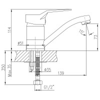 Смеситель для кухни Haiba 40к hb4563 547829