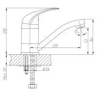 Смеситель для кухни Haiba 40к hb4503 547800
