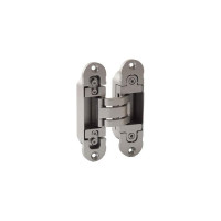 Скрытая петля OTLAV 3D, универсальная, с4 накладками, 120x30 мм, 80 кг, ЦАМ OTL0600.01/MP