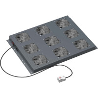 Потолочный модуль 9 вентиляторов с термостатом для крыши напольных 19" it-корпусов дкс серии cqe шириной 800мм, ral7011 DKC R5VSIT8009FT