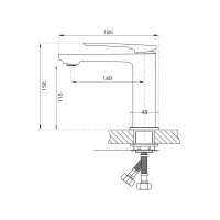 Смеситель для раковины Haiba HB10817 313691 00313691