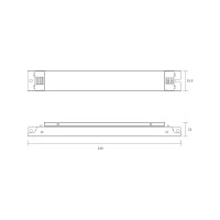 Блок питания AcTEC 10-36В, 25Вт, ip20, 0.7А, 210x31.5x22мм LCS-700mA-25W