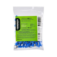 Наконечник GENERICA нви 2-5 вилка 1,5-2,5мм (100шт/упак) UNL10-D25-4-5-G