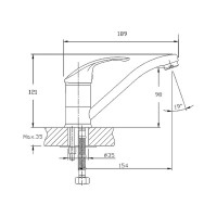 Смеситель для раковины Haiba хром HB4536