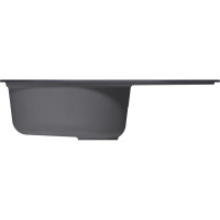 Мойка MIXLINE ml-gm16 овальная с крылом, антрацит (343), 720x465x180мм new 551933
