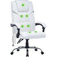 Кресло CACTUS CS-CHR-OC02M-WT белый, экокожа, крестовина сталь 1884158