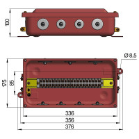 Коробка Кс-20 с заглушками ГОФРОМАТИК (7шт. металлических заглушек) zeta30329