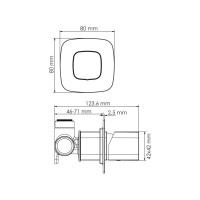 Смеситель для душа WasserKraft Нааб (Naab) 8652