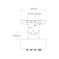 Термостатический смеситель для ванны и душа WasserKraft Mindel Thermo, 8599 K-8599