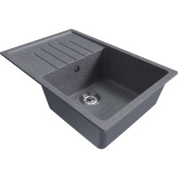 Мойка MIXLINE ml-gm19 с крылом, графит (342), 750x500x200 мм new 551988