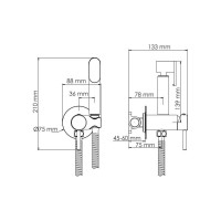 Смеситель с гигиеническим душем WasserKraft A70938