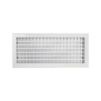 Двухрядная алюминиевая решетка 2WA 400x150 мм Ventart 4687203903336