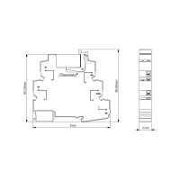 Интерфейсное реле Klemsan KPR-SWE-48VAC/DC-2C; 2x8A 10 шт. 0.0.0.2.272560