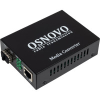 Медиаконвертер OSNOVO OMC-1000-11X Gigabit Ethernet 1xRJ45, 1xSFP. sct1276