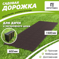 Садовая дорожка Еврогрядка 600x1500, цвет венге EGDOR60x150