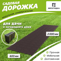 Садовая дорожка Еврогрядка 600x2000, цвет венге EGDOR60x200