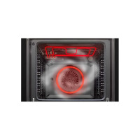 Многофункциональный электрический духовой шкаф DeLonghi nsm 7nl ppp rus, 60 см, черный, телескопические направляющие, паровая система очистки, 3 стекла дверцы К000000000135