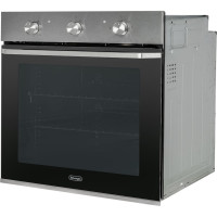 Многофункциональный электрический духовой шкаф DeLonghi nsm 7xl ppp rus, 60 см, черный, телескопические направляющие, паровая система очистки, 3 стекла дверцы К000000000133