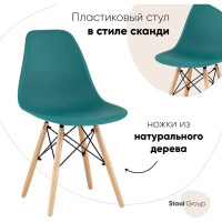 Обеденный стул для кухни Стул Груп dsw style v темно-бирюзовый, разборный фрейм, 4 шт. Y801-V SEAT dark green BOX