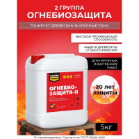 Огнебиозащита MASTERFARBE 2 группа, готовый состав тонированный канистра 5 л 4631168416769