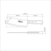 Топорик для мяса Tramontina Сarbon 22956/006-TR