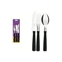 Набор столовых приборов Tramontina NEW KOLOR 3 предмета черный 23199/069-TR