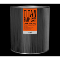 Грунт-эмаль быстросохнущая ОРЕОЛ TITAN матовая, серая, 2.2 л, 2.7 кг 83775