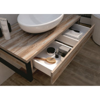 Тумба 1Marka GRUNGE LOFT 80П 1 выдвижной ящик Дуб Намибия У85845