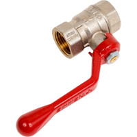 Шаровой кран Tiemme Mistral ВВ, 1/2", красный рычаг 2360010