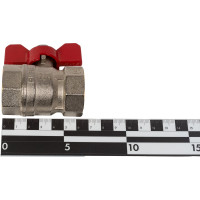 Шаровой кран Tiemme Mistral ВВ, 1", красная бабочка 2360012