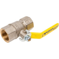 Шаровой кран для газа Tiemme Tornado ВВ, 3/4", желтый рычаг 2390006