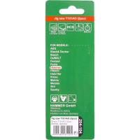 Пилка T101AO Flex JG WD (2 шт; 56 мм; шаг 1.4 мм; HCS) для лобзика HAMMER 30570 204-104