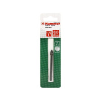 Сверло по плитке и стеклу Flex 202-405 DR GL (8х75 мм) HAMMER 30821