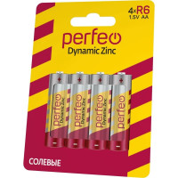 Солевые батарейки Perfeo R6, 4 шт., на блистере 30005167