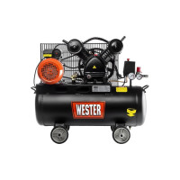 Компрессор WESTER WBK2200/50PRO ременной привод, поршневой масляный, 2200 Вт, 340л/мин, 8бар 631638